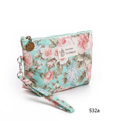 Vintage Floral Cosmetics Pouches