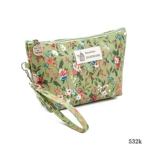 Vintage Floral Cosmetics Pouches