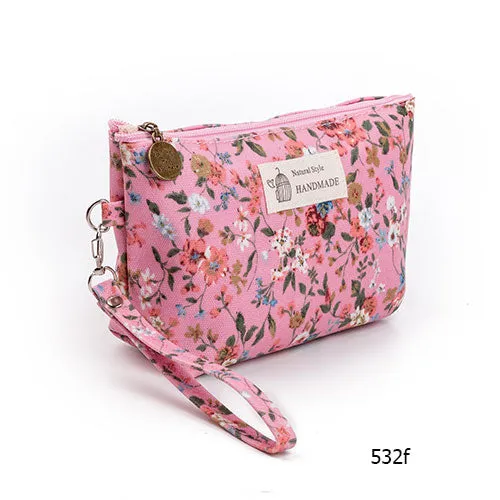 Vintage Floral Cosmetics Pouches