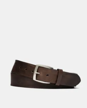 Vintage Leather Belt in Chocolate