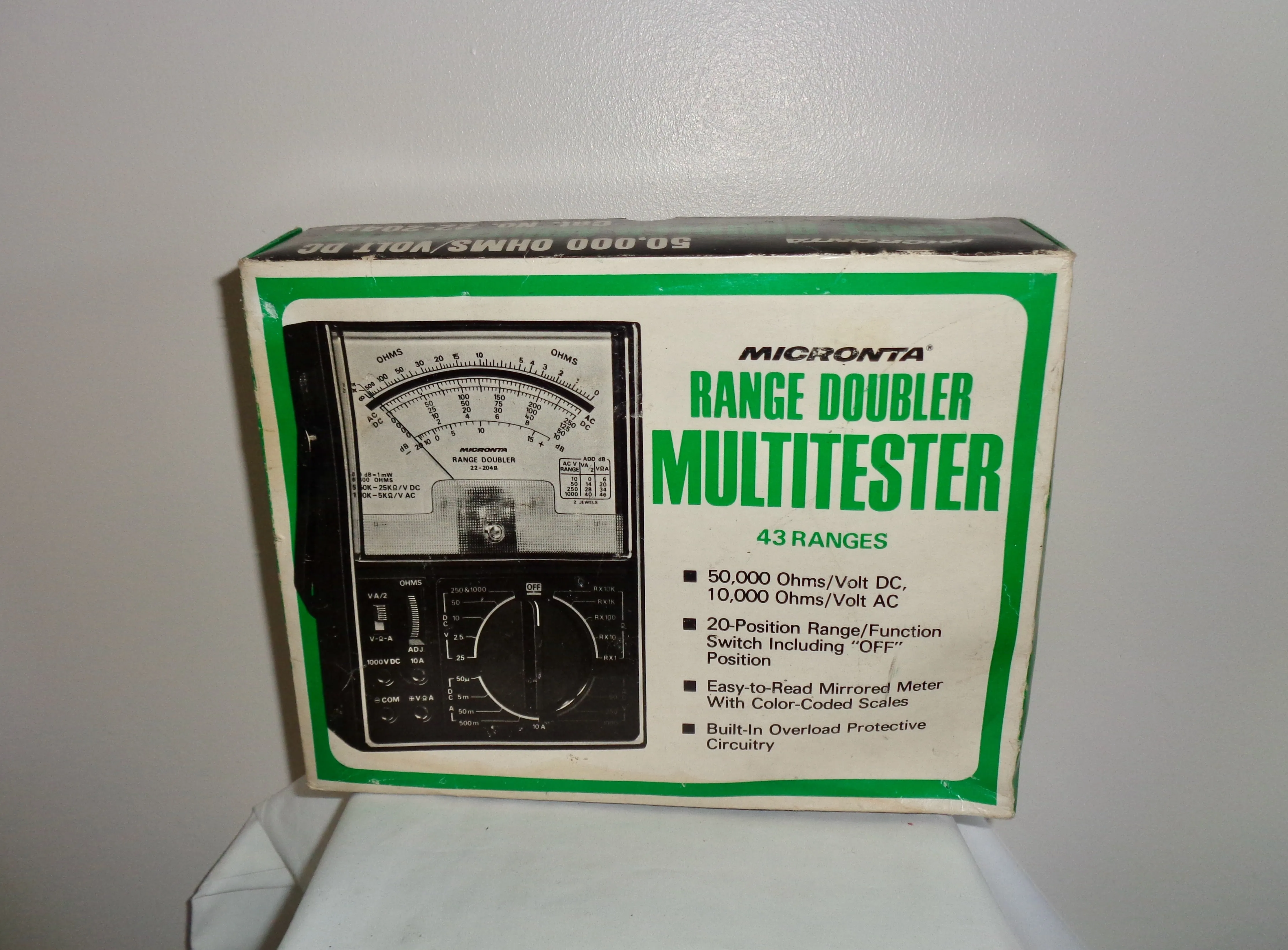 Vintage Micronta Tandy Range Doubler 50K Ohms Multitester 22-204B