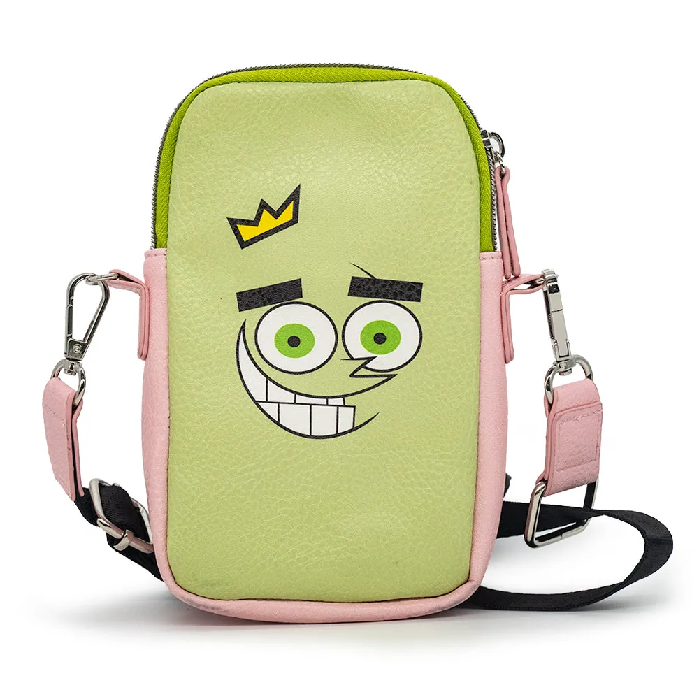 Wallet Phone Bag Holder - The Fairly OddParents Cosmo and Wanda Close-Up Expressions