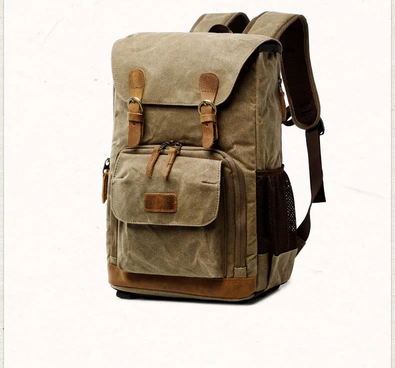 Water Proof Canvas Camera Backpack B12061