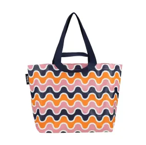 Wavy Stripe Shopper Tote