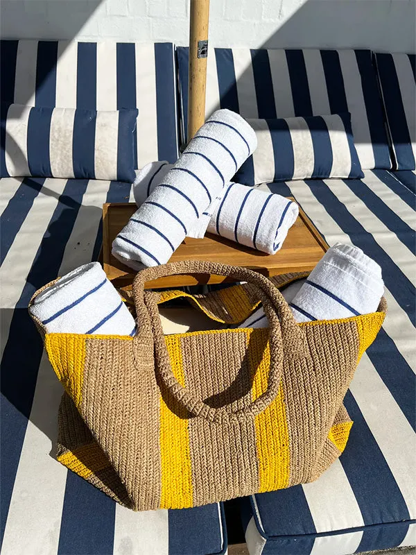 Weekender Bag in Sand and Sunshine