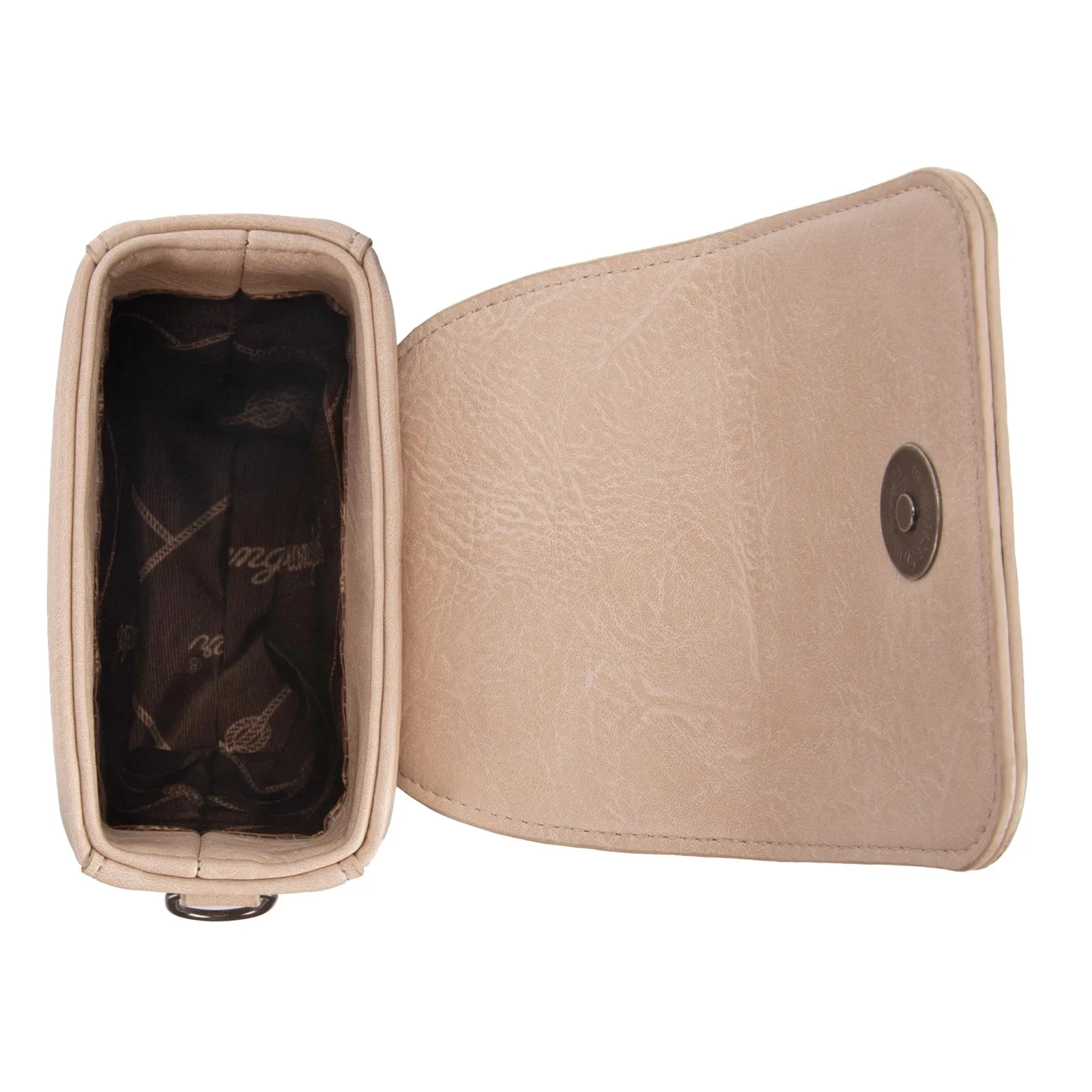 WG118-204  Wrangler Crossbody Cell Phone Purse With Back Card Slots - Tan