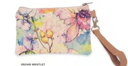 Wristlet Orchid Canvas 5x8" 001371