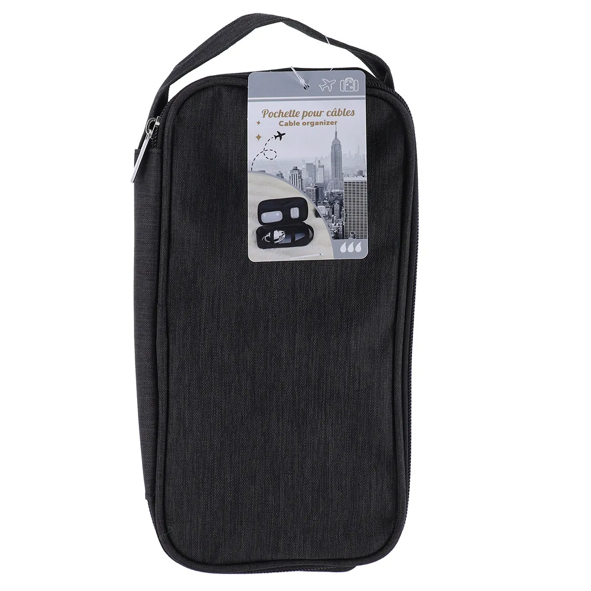 Zipped Rectangular Travel Accessory Bag