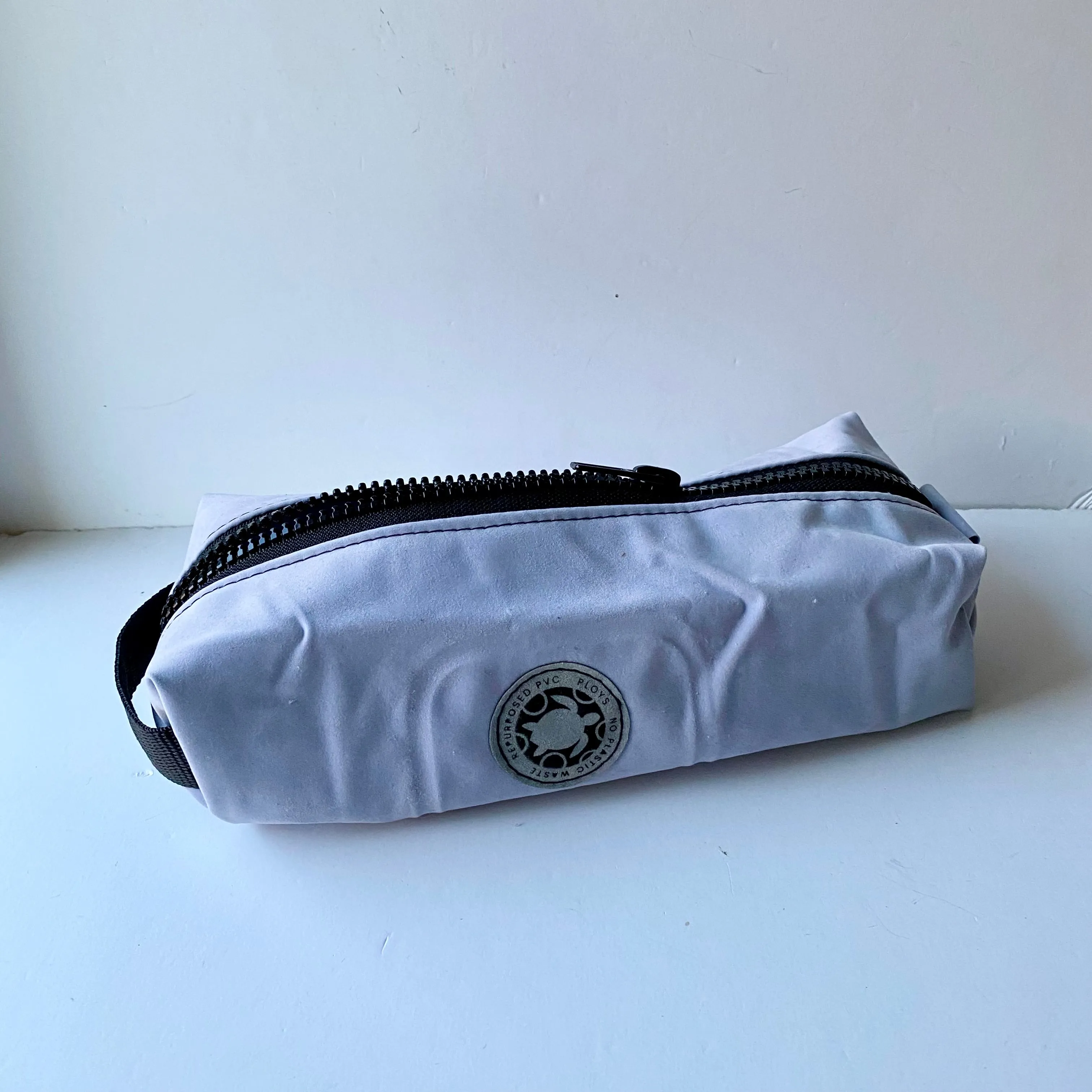 Zipper Box Pouch or Wash bag - recycled inflatables